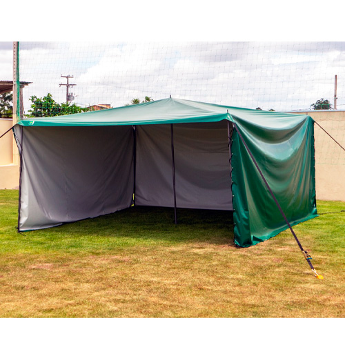 Lona para Barraca / Tenda com Três Laterais Fechadas - 6 x 4,2