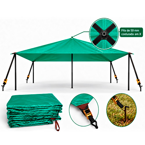 Área de Vivência NR31 – Barraca para Campo / Tenda para Campo 2 x 2 – Lona Principal